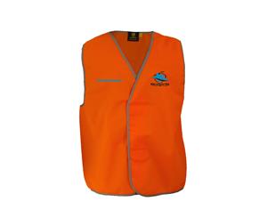 Cronulla Sharks NRL HI VIS Safety Work Vest Shirt ORANGE