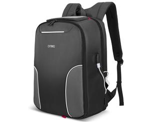 DTBG Unisex 17.3 Inch Nylon Backpack Travel Knapsack-Black