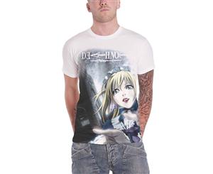 Death Note T Shirt Lighting Up The Darkness Official Mens Allover Print - White