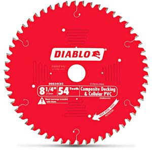 Diablo 209mm 54T TCT Circular Saw Blade for Composite Decking Cutting