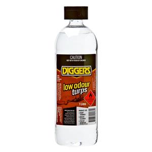 Diggers Low Odour Turpentine - 1L