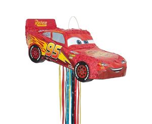 Disney Pixar Cars Unique Party Lightning Mcqueen 3D Pull Pinata (Red) - SG14257