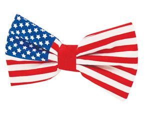 Dobell Mens Stars and Stripes USA Flag Bow Tie Pre-Tied
