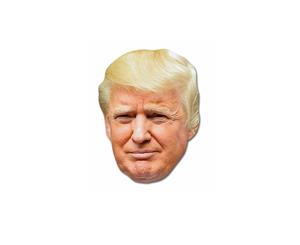 Donald Trump Novelty Cardboard Face Mask (Orange) - SG14106
