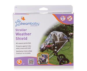 Dreambaby Stroller Weather Shield with Black Trim