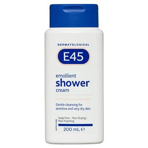 E45 Moisturising Shower Cream for Dry Skin 200ml