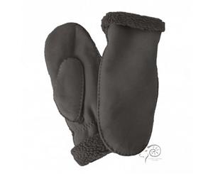 Eastern Counties Leather Womens/Ladies Full Hand Sheepskin Mittens (Black) - EL219
