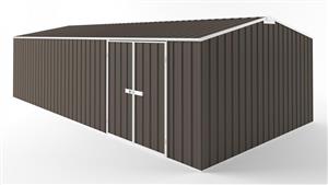 EasyShed D7538 Tall Truss Roof Garden Shed - Jasmine Brown