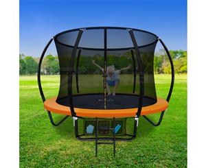 Everfit 8FT Trampoline Round Trampolines Kids Enclosure Safety Net Pad Outdoor Jumping