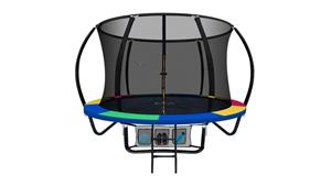 Everfit 8ft Round Trampoline - Rainbow