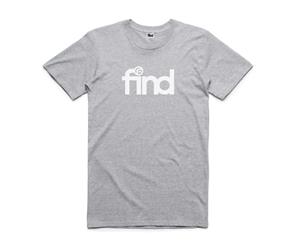 FIND T-Shirt 'Team Print' Small - ShirtGrey
