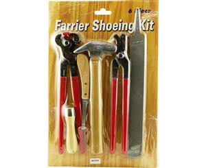 Farrier Tools Hoof Trim Shoeing Kit Hoof Nipper Rasp Knife 6 Pieces Horse Farm
