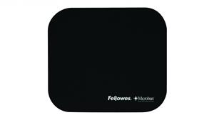Fellowes Mouse Pad With Microban Product Protection - Black