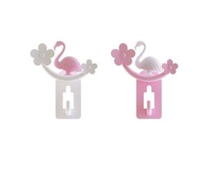 Flamingos Flower Key Hooks - 2Pack
