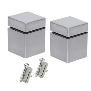 Flexi Storage Satin Nickel Cube Shelf Clip - 2 Pack