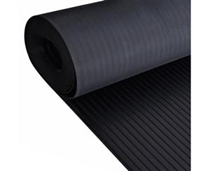 Floor Mat Anti-Slip 5x1m Broad Ribbed Rubber Home Carpet Protector