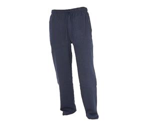 Floso Kids Unisex Jogging Bottoms/Pants / School Wear Range (Open Cuff) (Navy) - KS138