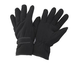 Floso Mens Thinsulate Winter Thermal Fleece Gloves (3M 40G) (Black) - GL138