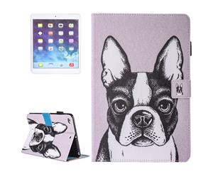 For iPad 20182017 9.7in Wallet CaseFrench Bulldog Durable Leather Cover