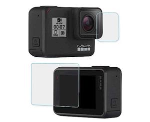 Generic Screen and Lens Glass Protector for Gopro Hero7 - Transparent
