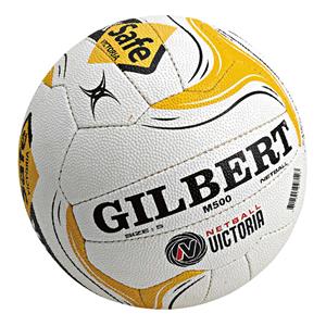 Gilbert Vic M500 Worksafe Netball White / Yellow 5