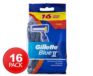 Gillette Blue II Disposable Razors 16pk