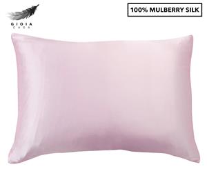 Gioia Casa Two-Sided 100% Mulberry Silk Pillowcase - Pink