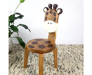 Giraffe Wooden Kids Chair Children Toddler Play Back Chair MANGO TREES Furniture