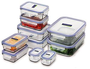 Glasslock 10 Piece Food Container Set With Lids