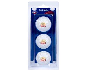 Gold Coast Suns Golf Balls - 3Pk
