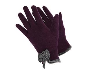 Handy Ladies/Womens Wool Rich Gloves (Purple) - GL590