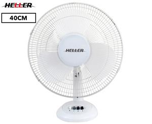 Heller 40cm Desk Fan - White