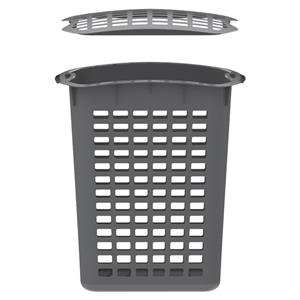 HomeLeisure 90L Laundry Hamper With Lid - Charcoal