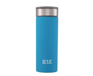IKUK 520ml Ceramic Stainless Steel Vacuum Insulated Drink Bottle - Blue