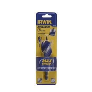 Irwin 25 x 101mm Speedbor Max Speed Tri-Flute Bit