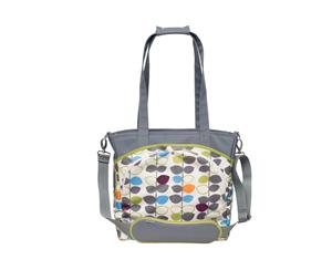 JJ Cole Baby Mode Tote Nappy/Diaper Handbag Travel Bag w/Changing Mat Holder GRY
