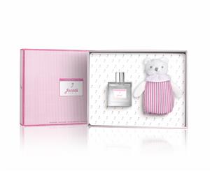 Jacadi Paris - Baby Shower Gift Set - with Teddy bear and Alcohol-Free Scented Water - Hypoallergenic - Pink - 100 ml