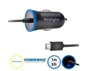 Kensington PowerBolt 2.6A Fast Charge Micro USB Car Charger for Android/Samsung