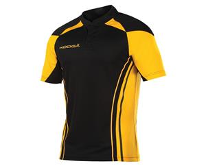 Kooga Mens Stadium Match Rugby Shirt (Black/Gold) - RW3328