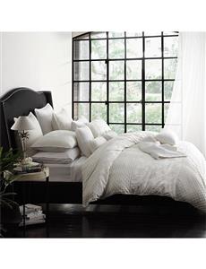 LEYLA IVORY QUILT COVER SET - QUEEN BED
