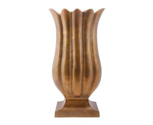 LOTTE Small 40cm Tall Tulip Vase - Bronze