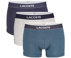 Lacoste Men's Colours 3 Pack Boxer Shorts Navy
