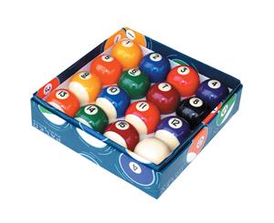 Large Numbered Pool Snooker Billiard Balls Big's Little's - 2 & 1/4 inch - Colour Box