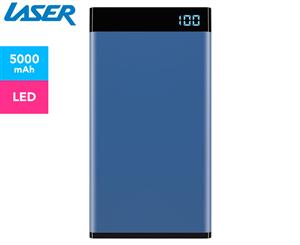 Laser 5000mAh Portable Power Bank - Blue