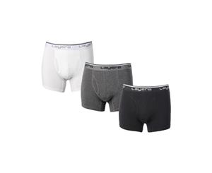 Layer 8 Mens 3 Pack Tagless Boxer Briefs