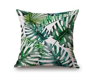 Leaves on Green Plants Cotton & linen Pillow Cover 81457