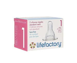 Lifefactory Teat Stage 1 (0-3 Months) 2pc