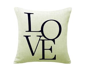 Love on Cotton&linen Cushion Cover