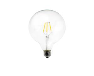 Luminite Bulb Edison Led Filament 4w G125 E27 Clear Glass Warm White Globe