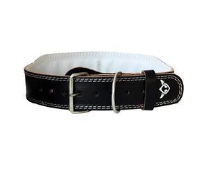 MANI Leather 4" Weight Training Belt - Black/Brown